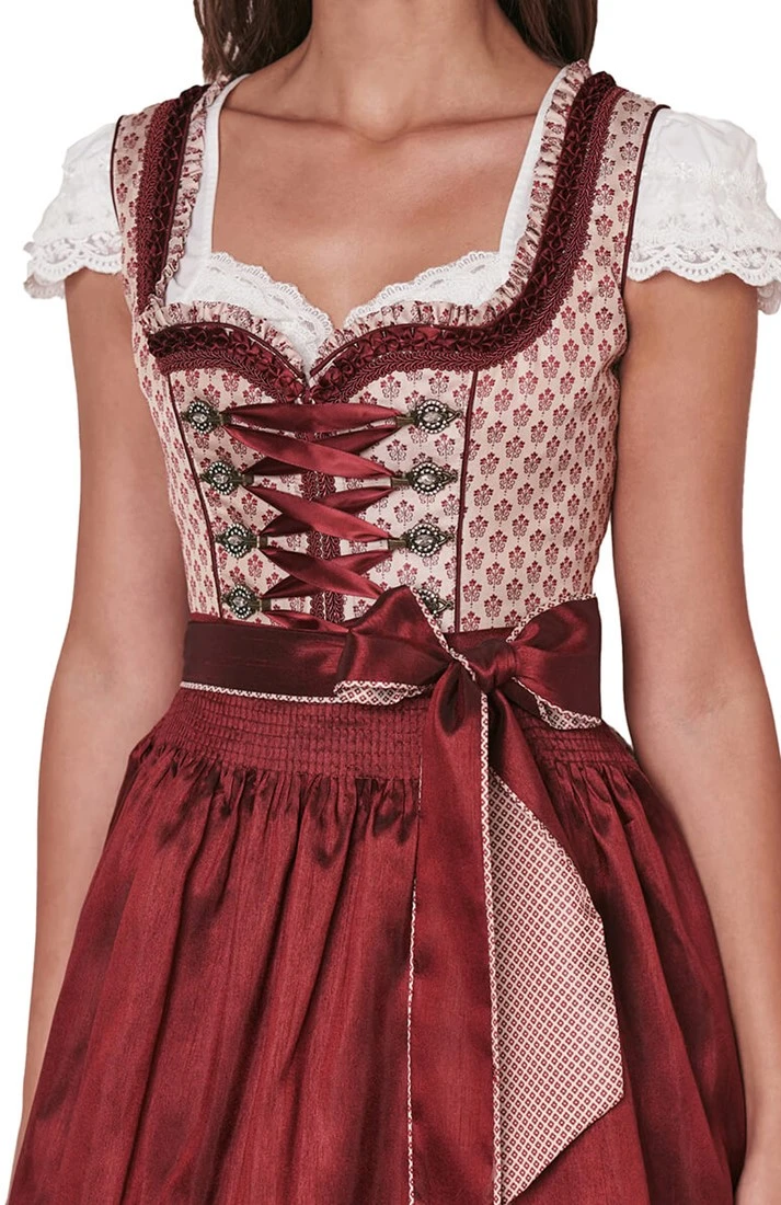 Overig Dirndl Tamila Bordeaux (50cm) 5 Overig Dirndl Tamila Bordeaux (50cm) - Afbeelding 3