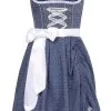 Overig Dirndl Tamilla Blauw Luxe (55cm) -Kostuum Wereld Winkel dirndl tamilla blauw luxe 55cm
