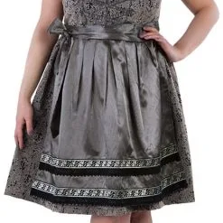 Overig Dirndl Taupe-Donkerblauw Luxe 65cm 3dlg. -Kostuum Wereld Winkel dirndl taupe donkerblauw luxe 65cm 3dlg voorkant 2