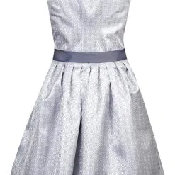 Overig Dirndl Viviane Zilver-Grijs Luxe (58cm) 5 Overig Dirndl Viviane Zilver-Grijs Luxe (58cm) -Kostuum Wereld Winkel dirndl viviane zilver grijs luxe 58cm achterkant
