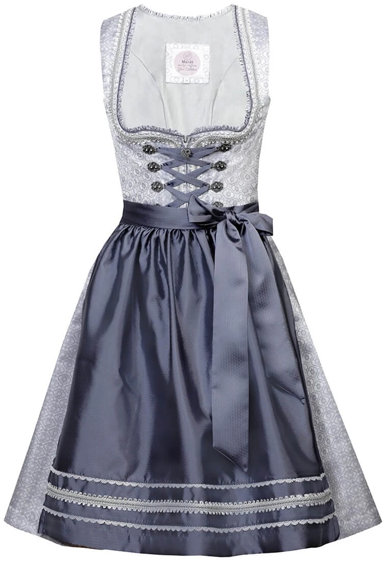 Overig Dirndl Viviane Zilver-Grijs Luxe (58cm) 3 Overig Dirndl Viviane Zilver-Grijs Luxe (58cm)