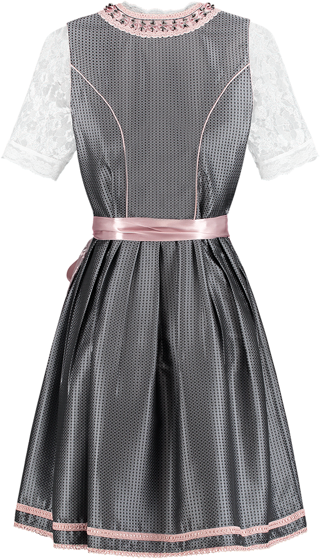Overig Dirndl Zilvergrijs-Oudroze 60cm Luxe 2dlg. 4 Overig Dirndl Zilvergrijs-Oudroze 60cm Luxe 2dlg. - Afbeelding 2