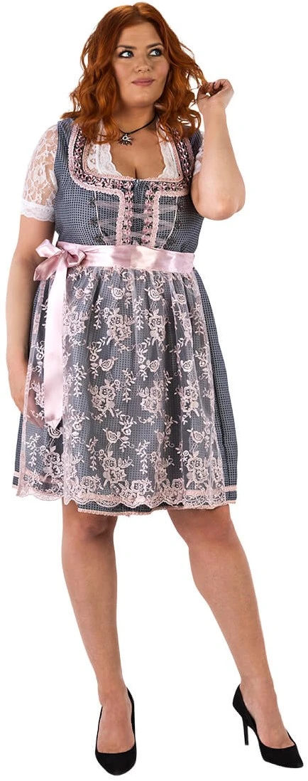 Overig Dirndl Zilvergrijs-Oudroze 60cm Luxe 2dlg. 5 Overig Dirndl Zilvergrijs-Oudroze 60cm Luxe 2dlg. - Afbeelding 3