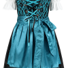 Overig Dirndl Zwart-Antiek Blauw 60cm Luxe 3dlg. -Kostuum Wereld Winkel dirndl zwart antiek blauw 60cm luxe 3dlg