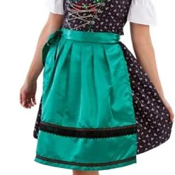 Overig Dirndl Zwart/Groen Landhausstil 60cm Luxe 3dlg.