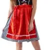 Overig Dirndl Zwart-Wit Geblokt 60cm 3dlg. (100% Katoen) -Kostuum Wereld Winkel dirndl zwart wit geblokt 60cm 3dlg 100 katoen
