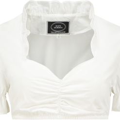 Overig Dirndlblouse Met Ruschekraag (100% Katoen)