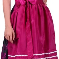 Overig Dirndljurk Elisabeth Paars-Zwart 2-delig -Kostuum Wereld Winkel dirndljurk elisabeth paars zwart 2 delig 2