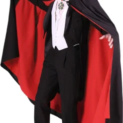 Overig Dracula Cape Luxe Zwart/Rood