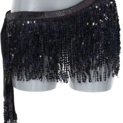 Overig Festival Heupdoek Pailletten Zwart