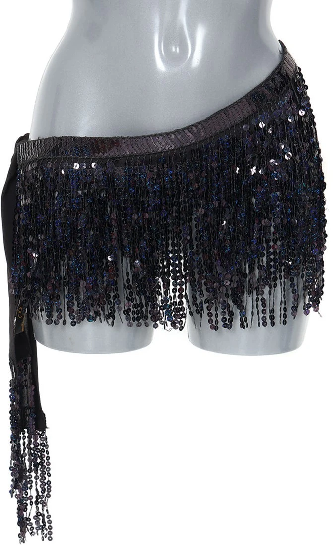 Overig Festival Heupdoek Pailletten Zwart 3 Overig Festival Heupdoek Pailletten Zwart