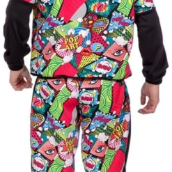 Overig Fout Trainingspak Pop-Art Heren -Kostuum Wereld Winkel fout trainingspak pop art heren achterkant