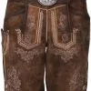 Overig Geitenleer Lederhose Herakles Bruin Met Riem -Kostuum Wereld Winkel geitenleer lederhose herakles bruin met riem