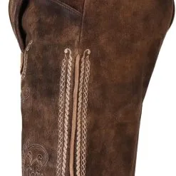 Overig Geitenleer Lederhose Herakles Bruin Met Riem -Kostuum Wereld Winkel geitenleer lederhose herakles bruin met riem zijkant links 1