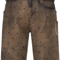 Overig Geitenleer Lederhose Lukas Bruin Met Riem -Kostuum Wereld Winkel geitenleer lederhose lukas bruin met riem achterkant