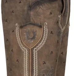 Overig Geitenleer Lederhose Lukas Bruin Met Riem -Kostuum Wereld Winkel geitenleer lederhose lukas bruin met riem rechts