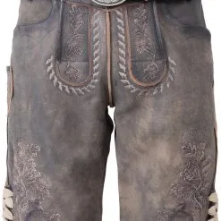 Overig Geitenleer Lederhose Volker Grijs Met Riem