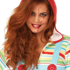 LEG AVENUE Halloween Dameskostuum Cozy Killer Doll -Kostuum Wereld Winkel halloween dameskostuum cozy killer doll detail