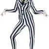 Overig Halloween Dameskostuum Zwart-Wit Beetlejuice -Kostuum Wereld Winkel halloween dameskostuum zwart wit beetlejuice