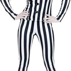 Overig Halloween Dameskostuum Zwart-Wit Beetlejuice -Kostuum Wereld Winkel halloween dameskostuum zwart wit beetlejuice 2