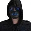 Overig Halloween Masker Zwart Met LED-verlichting (The Purge) -Kostuum Wereld Winkel halloween masker zwart met led verlichting the purge