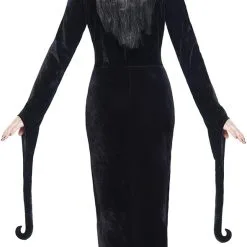 Overig Heksenjurk Morticia Luxe - The Addams Family 8 Overig Heksenjurk Morticia Luxe - The Addams Family -Kostuum Wereld Winkel heksenjurk morticia luxe the addams family achterkant