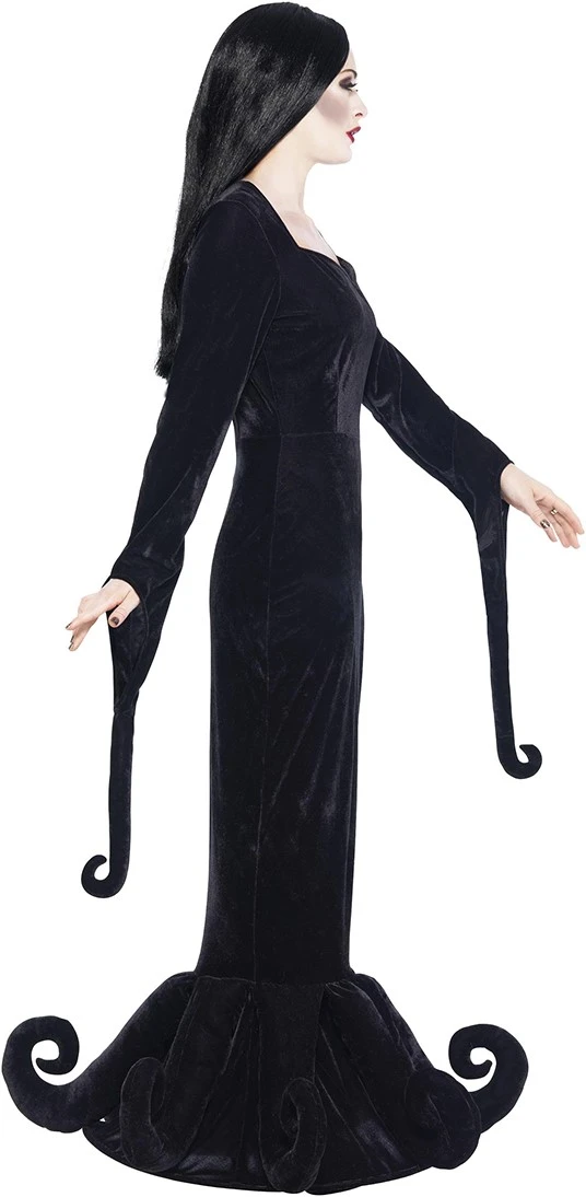Overig Heksenjurk Morticia Luxe - The Addams Family 4 Overig Heksenjurk Morticia Luxe - The Addams Family - Afbeelding 2