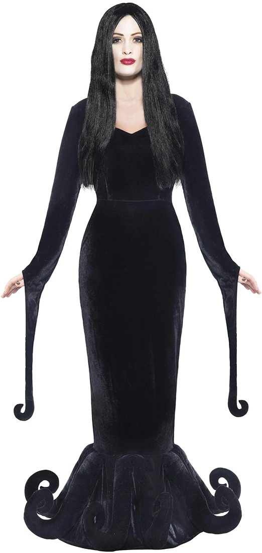 Overig Heksenjurk Morticia Luxe - The Addams Family 3 Overig Heksenjurk Morticia Luxe - The Addams Family
