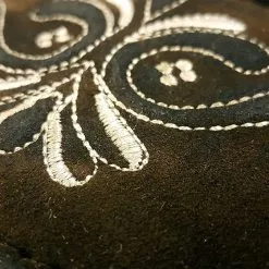 Overig Heren Lederhose Kniebund Smokey Bruin (wildleer) 10 Overig Heren Lederhose Kniebund Smokey Bruin (wildleer) -Kostuum Wereld Winkel heren lederhose kniebund smokey bruin wildleer detail 3