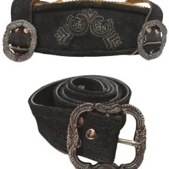 Overig Lederhose Kort Antraciet Met Riem + Bretels (Rund) 5 Overig Lederhose Kort Antraciet Met Riem + Bretels (Rund) -Kostuum Wereld Winkel heren lederhose kort antraciet met riem en bretels rund accessoires