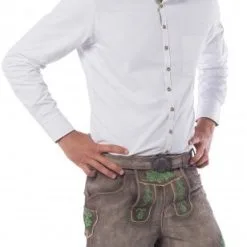 Overig Heren Lederhose Kort Gaudi Groen (Runderleer)