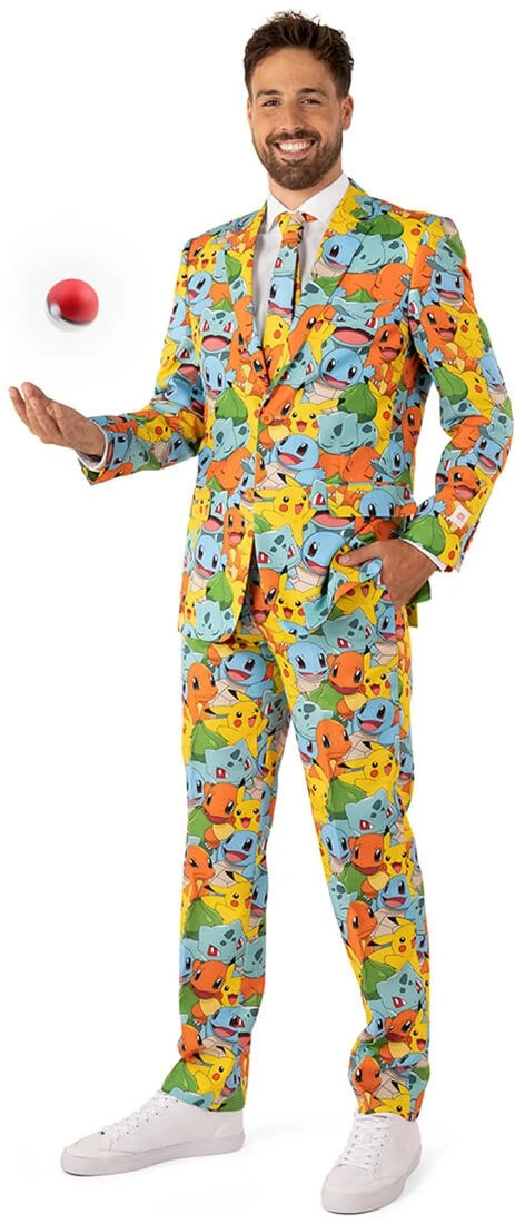 Herenkostuum OppoSuits Pokemon ™ 3 Herenkostuum OppoSuits Pokemon ™