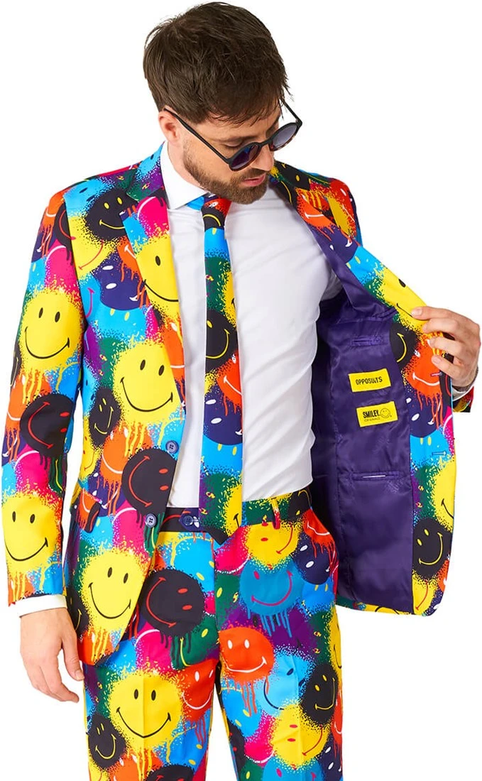 Herenkostuum OppoSuits Smiley ™ Drip 7 Herenkostuum OppoSuits Smiley ™ Drip - Afbeelding 5