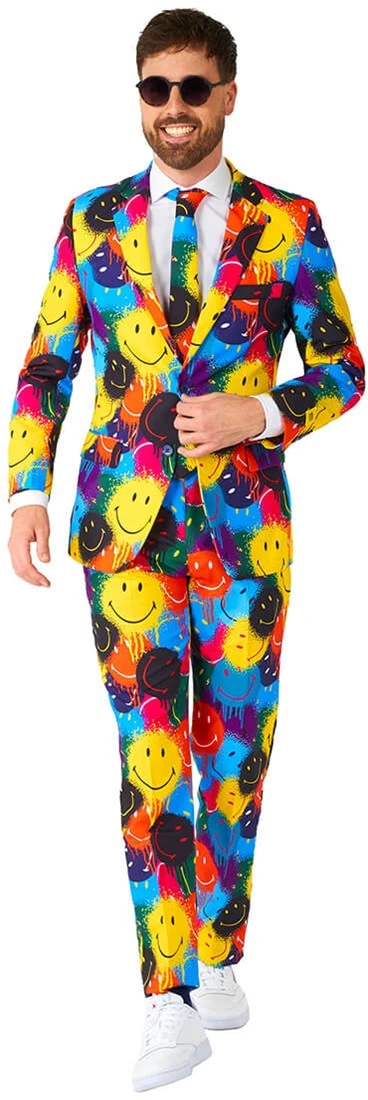 Herenkostuum OppoSuits Smiley ™ Drip 3 Herenkostuum OppoSuits Smiley ™ Drip
