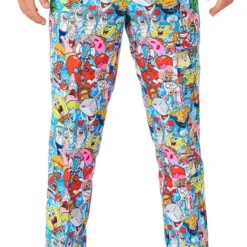 Herenkostuum OppoSuits Spongebob™ Frenzy -Kostuum Wereld Winkel herenkostuum opposuits spongebob frenzy broek