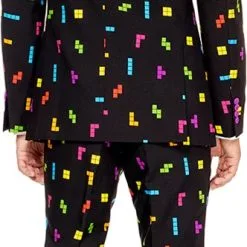 Herenkostuum OppoSuits Tetris™ -Kostuum Wereld Winkel herenkostuum opposuits tetris achterkant