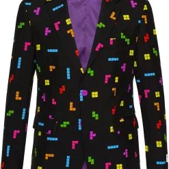 Herenkostuum OppoSuits Tetris™ -Kostuum Wereld Winkel herenkostuum opposuits tetris colbert