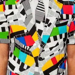 Herenkostuum Summer OppoSuits Testival -Kostuum Wereld Winkel herenkostuum summer opposuits testival detail