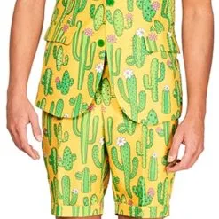 Herenkostuum Summer Suitmeister Yellow Cactus