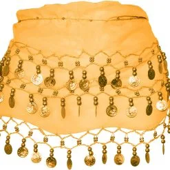 Overig Heupdoek Zigeunerin+Muntjes Oranje