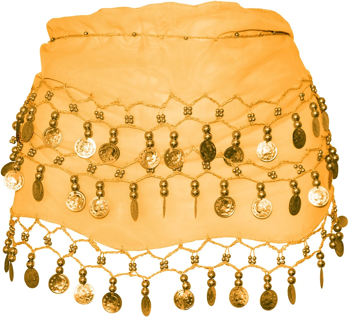 Overig Heupdoek Zigeunerin+Muntjes Oranje 3 Overig Heupdoek Zigeunerin+Muntjes Oranje