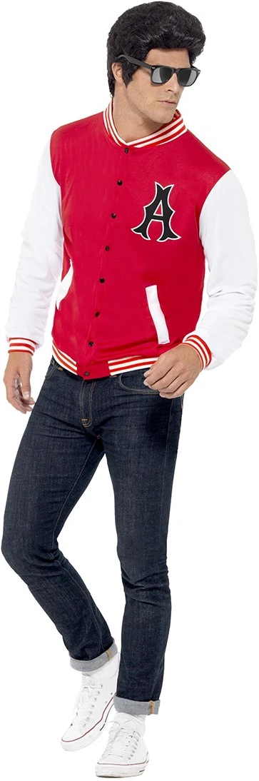 Overig Jaren 50 College Jock Letterman Jasje (Grease) 3 Overig Jaren 50 College Jock Letterman Jasje (Grease)