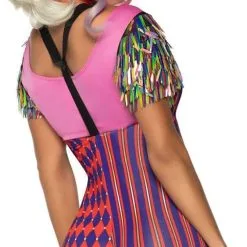 LEG AVENUE Jumpsuit Harlequin Comic Vixen -Kostuum Wereld Winkel jumpsuit harlequin comic vixen detail achterkant