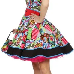 Overig Jurk Pop-Art Voor Dames -Kostuum Wereld Winkel jurk pop art voor dames zijkant