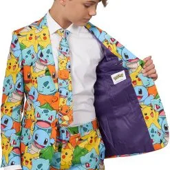 Kinderkostuum OppoSuits Pokemon ™ 11 Kinderkostuum OppoSuits Pokemon ™ -Kostuum Wereld Winkel kinderkostuum opposuits pokemon binnenkant colbert