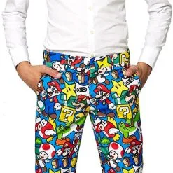 Kinderkostuum OppoSuits Super Mario ™ -Kostuum Wereld Winkel kinderkostuum opposuits super mario broek