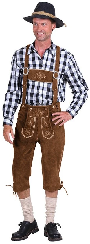 Overig Lederhose Kniebund Bruin (rundleer) 3 Overig Lederhose Kniebund Bruin (rundleer)