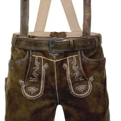 Overig Lederhose Kniebund Schorski Walnoot (geitenleer)