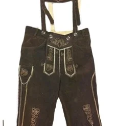 Overig Lederhose Lang Bruin (rundleer)