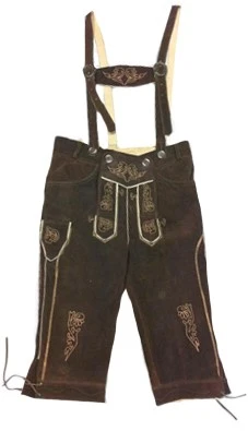 Overig Lederhose Lang Bruin (rundleer)